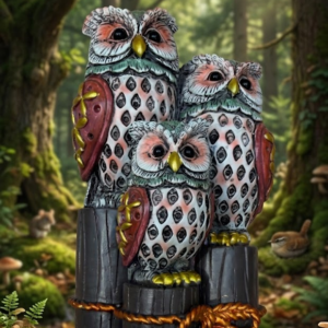 YS1847 ( Wise Owl Family Polyresin Showpiece ) ( PcsCtn.96 )