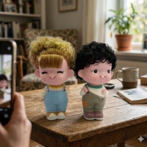 YS1856 ( Cheerful Pair Child Figurines ) ( PcsCtn.48 )