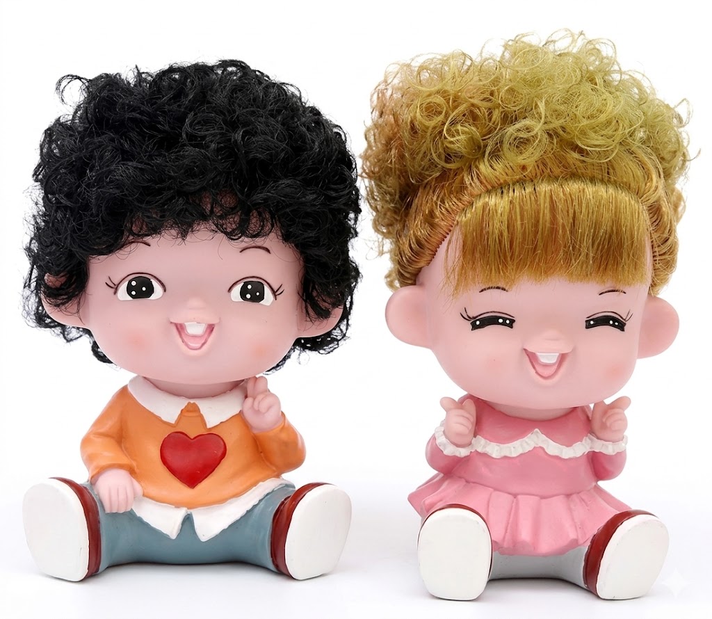 YS1859 ( Sweet Smiles Twin Kids Showpiece Set ) ( PcsCtn.48 ) - Image 2