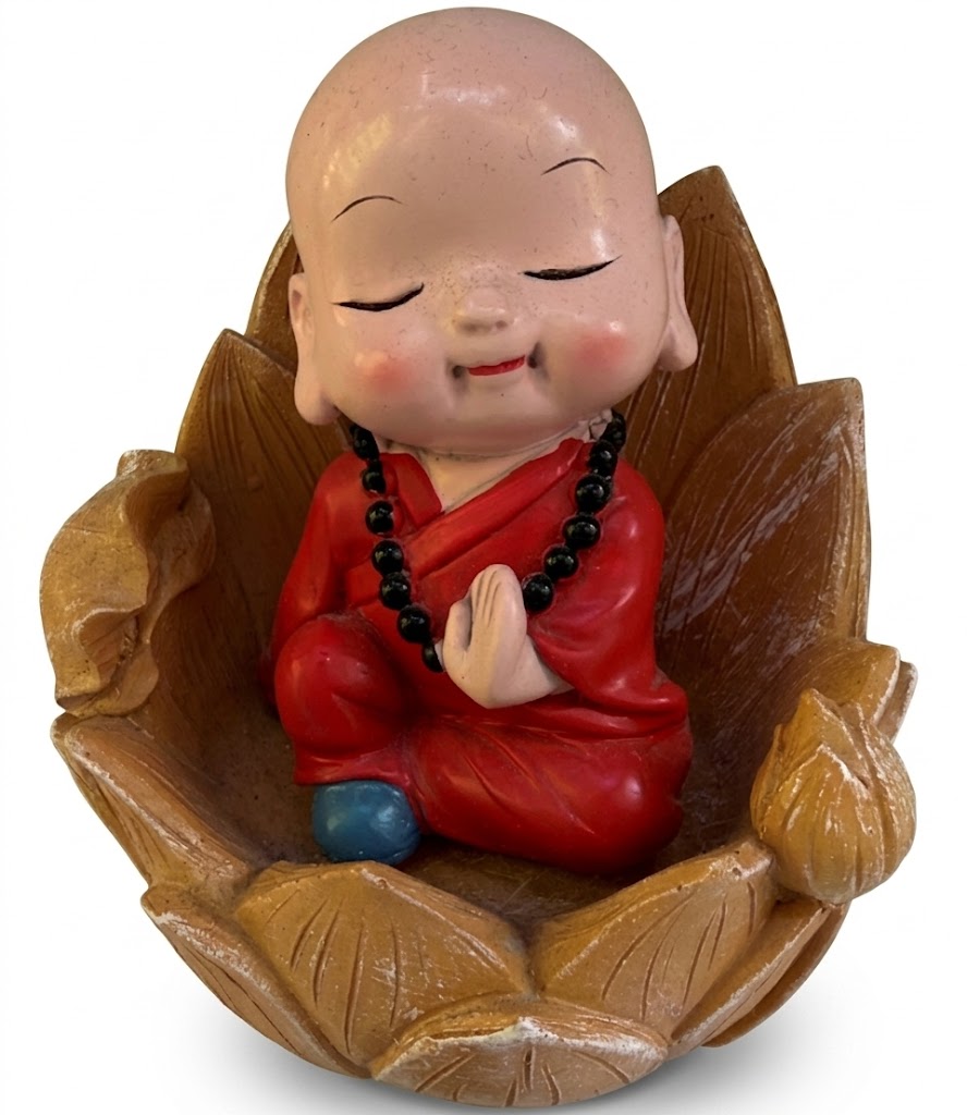 YS1895 ( Peaceful Monk Lotus Meditation Showpiece ) ( PcsCtn.60 ) - Image 2