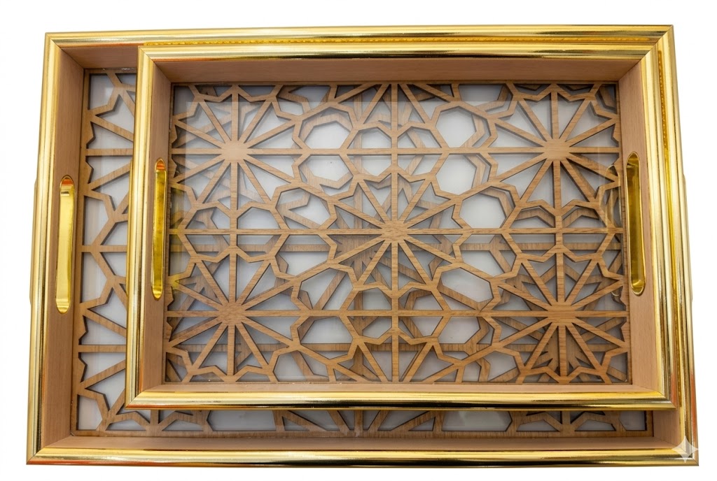YS1896 ( Royal Geometric Decorative Serving Tray Set ) ( PcsCtn.18 ) - Image 2