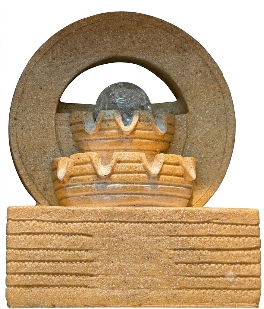 YS1909 ( Polyresin Tiered Fountain with Floating Crystal Ball ) ( PcsCtn.12 ) - Image 2