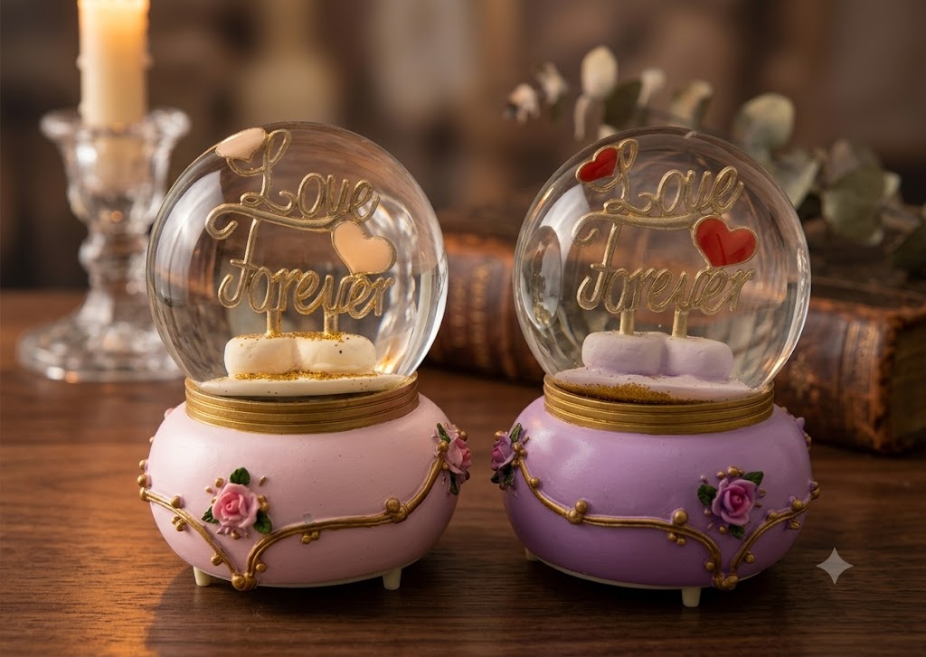 YS1910 ( Love Forever Romantic Snow Globe Showpiece ) ( PcsCtn.24 )
