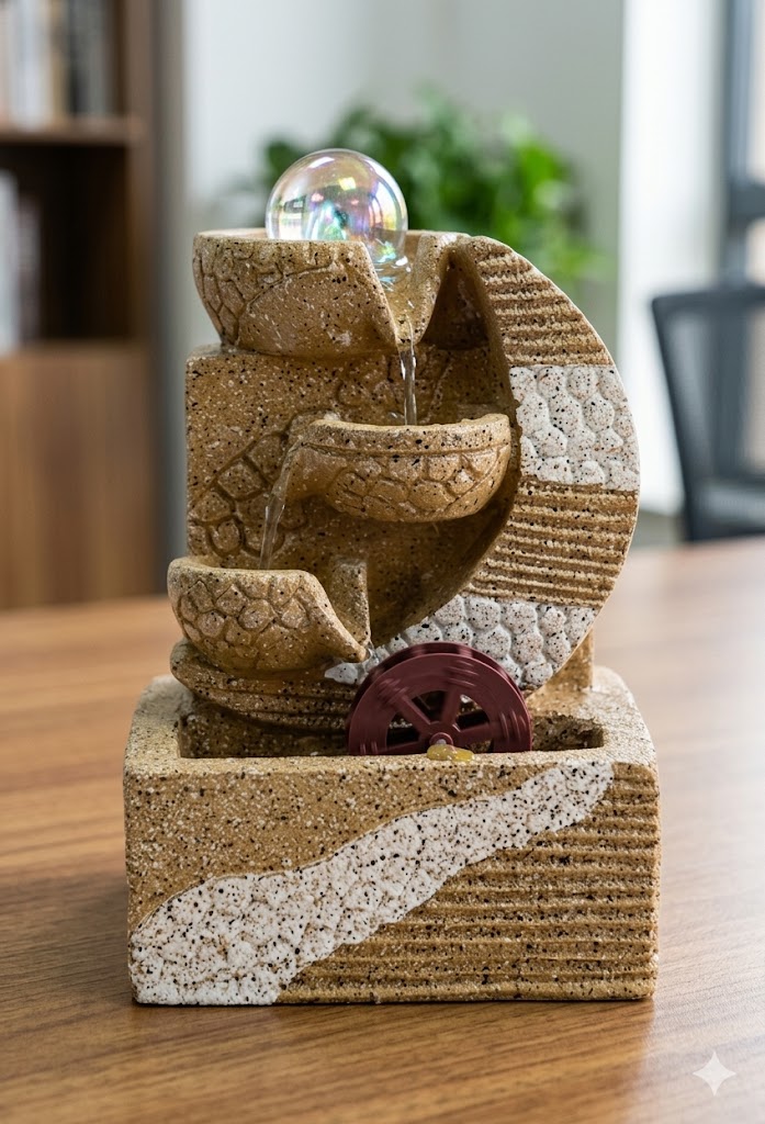 YS1914 ( Crystal Orb Water Wheel Indoor Fountain Showpiece ) ( PcsCtn.24 )