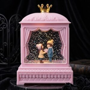 YS1919 ( Royal Winter Love Glitter LED Showpiece with Crown Top ) ( PcsCtn.36 )