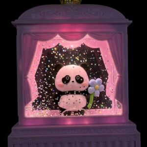 YS1920 ( Royal Panda Glitter LED Snow Globe Showpiece Lamp ) ( PcsCtn.36 )