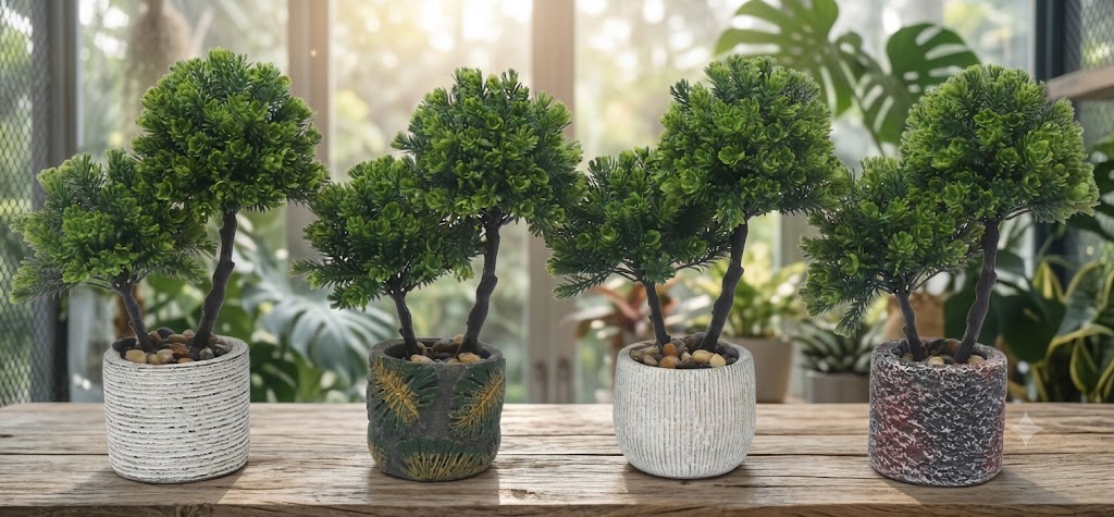 YS1985 ( Bonsai-Style Artificial Topiary Trees in Decorative Pots ) ( pcsCtn.48 )