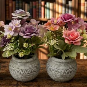 YS2001 ( Artificial Rose Blossom Floral Arrangement in Decorative Designer Pot ) ( PcsCtn.36 )