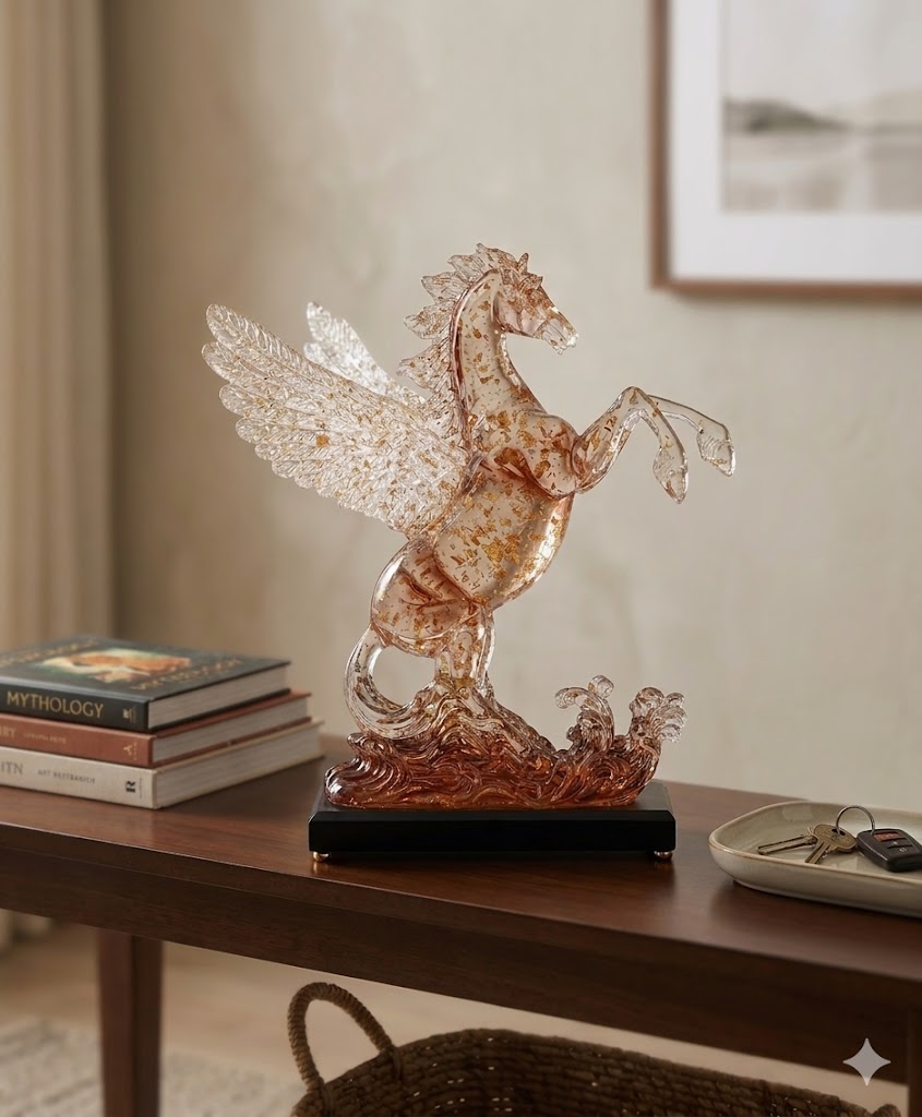 YS2031 ( Celestial Pegasus Crystal Art Showpiece ) ( PcsCtn.12 )