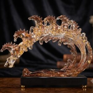 YS2032 ( Galloping Majesty Crystal Horse Sculpture ) ( PcsCtn.12 )