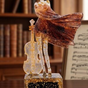 YS2033 ( Golden Melody Lady Resin Showpiece ) ( PcsCtn.12 )