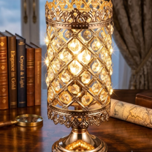 YS2046 ( Royal Crystal Metal Candle Holder Showpiece ) ( PcsCtn.24 )