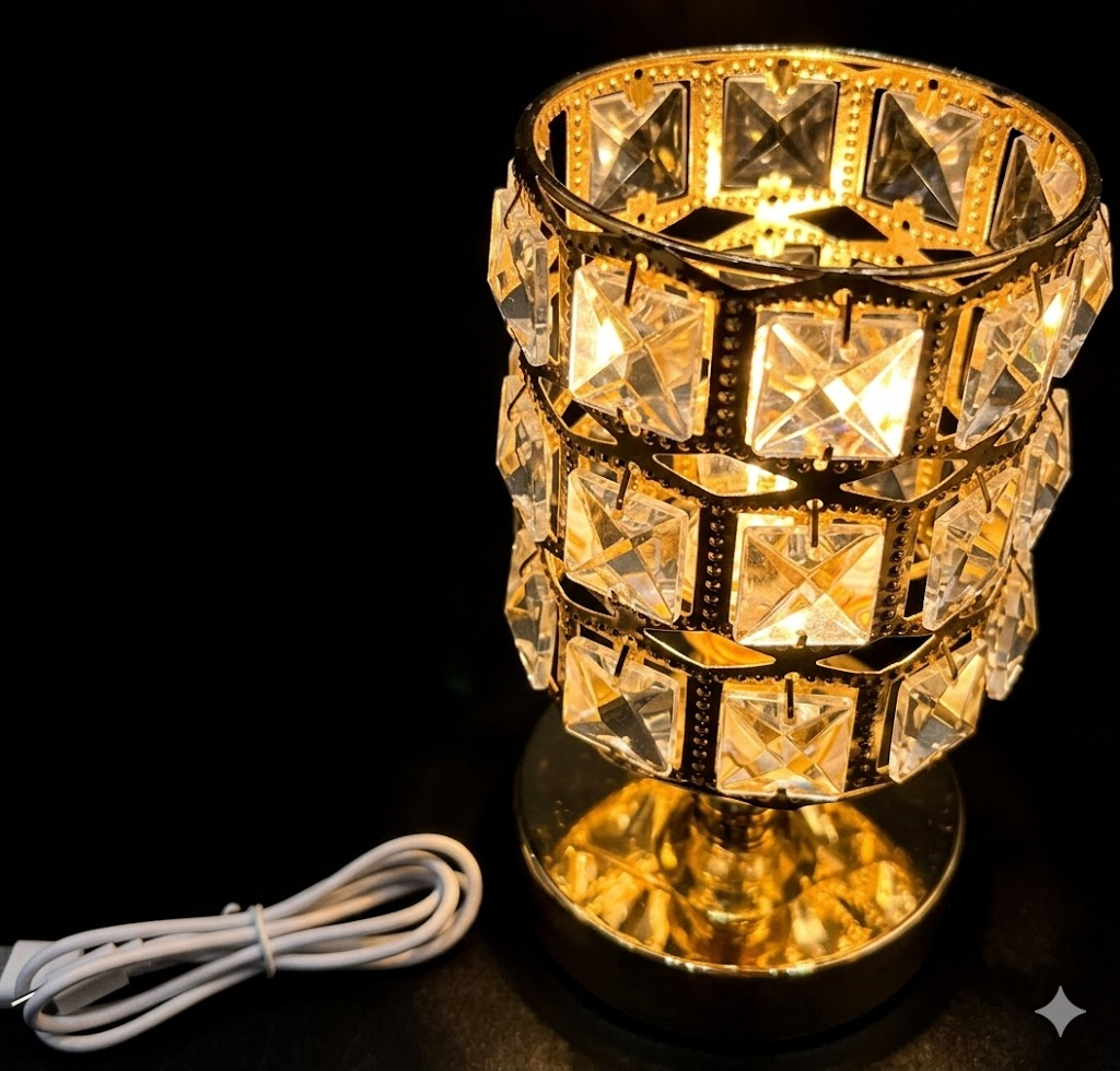 YS2048 ( Elegant Crystal Glow Table Lamp / Crystal Candle-Style LED Accent Lamp ) ( PcsCtn.40 ) - Image 2