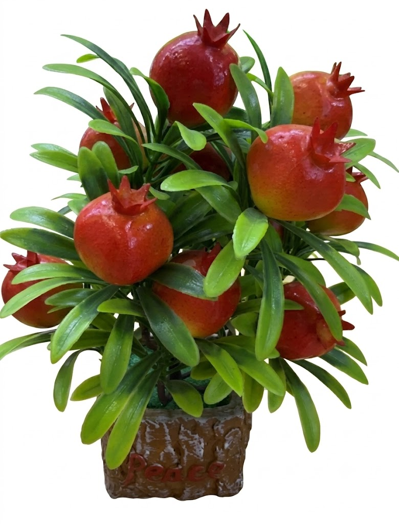 YS2052 ( Artificial Pomegranate Fruit Bonsai Plant in Decorative Peace Planter ) ( PcsCTn.72 ) - Image 2