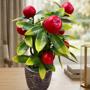 YS2053 ( Artificial Red Apple Bonsai Plant with Decorative Designer Pot ) ( PcsCtn.72 )