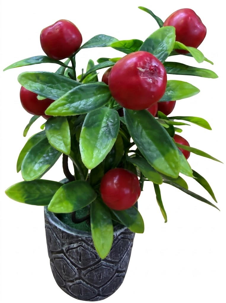 YS2053 ( Artificial Red Apple Bonsai Plant with Decorative Designer Pot ) ( PcsCtn.72 ) - Image 2