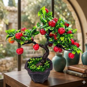 YS2068 ( Artificial Apple Bonsai Tree Arrangement in Decorative Pot ) ( PcsCtn.24 )