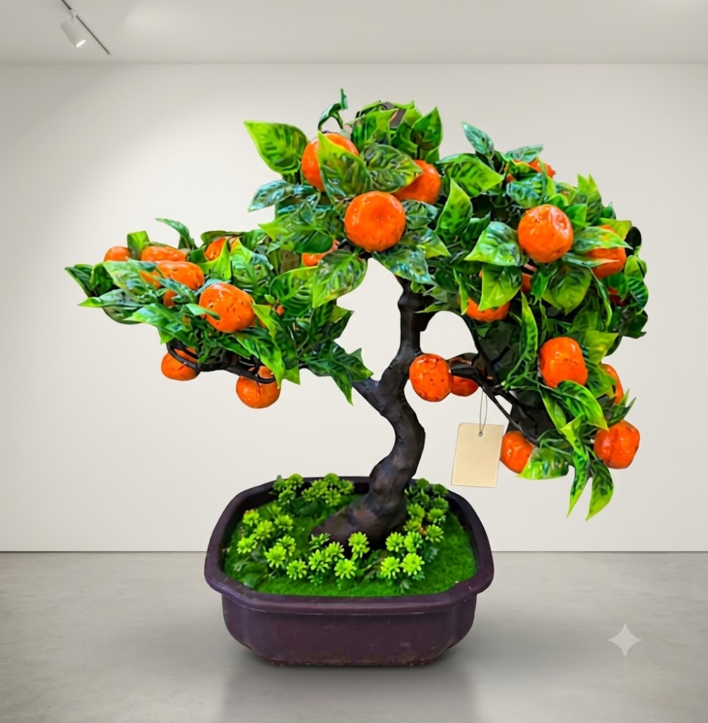YS2069 ( Artificial Orange Fruit Bonsai Tree Arrangement in Decorative Pot ) ( PcsCtn.24 ) - Image 2