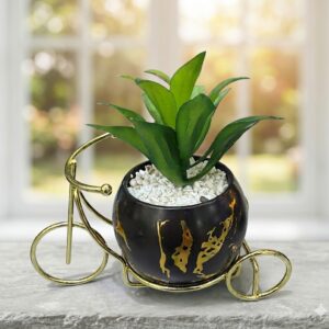 YS2098 ( Artificial Succulent Plant in Decorative Bicycle Planter Stand ) ( PcsCtn.72 )