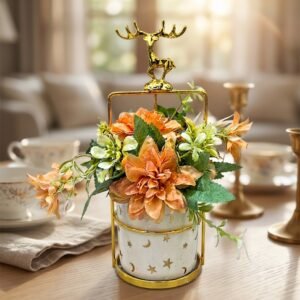 YS2099 ( Artificial Floral Arrangement in Decorative Deer Lantern Planter ) ( PcsCtn.72 )