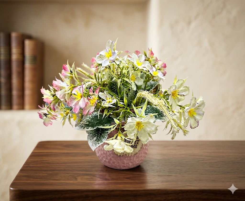 YS2108 ( Blooming Spring Floral Pot Showpiece ) ( PcsCtn.72 )