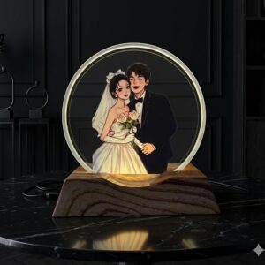 YS2140 ( Wedding Bliss LED Glass Showpiece ) ( PcsCtn.120 )
