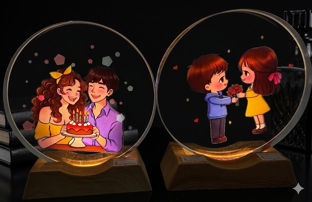 YS2141 ( Sweet Moments LED Glass Showpiece Collection ) ( PcsCtn.100 )