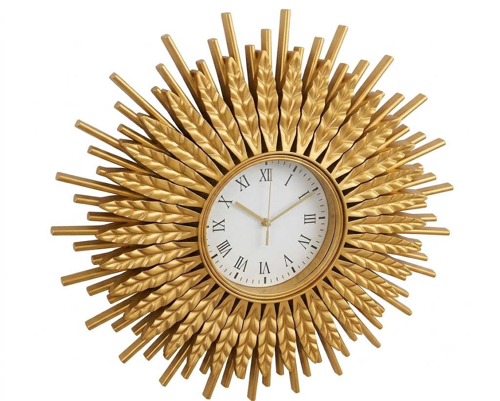 YS2178 ( Golden Sunburst Designer Wall Clock ) ( PcsCtn.8 ) - Image 2