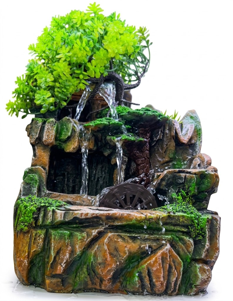 YS2245 ( Enchanted Cascading Water Wheel Fountain with Bonsai Tree ) ( PcsCTn.18 ) - Image 2