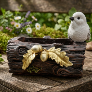 YS2261 ( Rustic Woodland Bird Planter & Storage Bowl ) ( PcsCtn.18 )