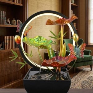 YS2330 ( LED Iridescent Lotus Butterfly Cascade Tabletop Water Fountain ) ( PcsCtn.18 )
