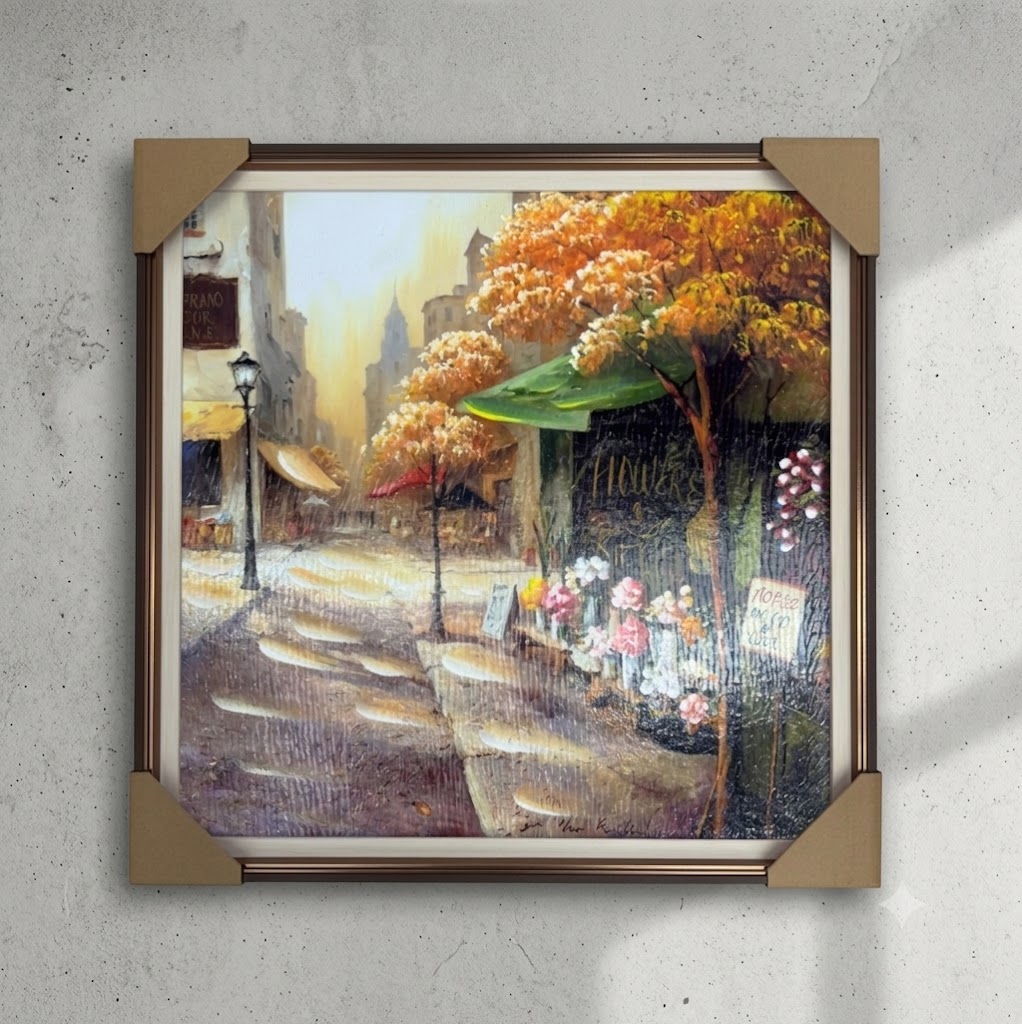 YS2451 ( Autumn Paris Street Framed Wall Art ) ( PcsCtn.18 )