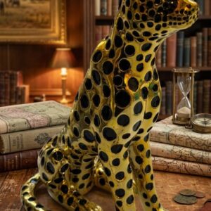 YS2501 ( Luxury Golden Leopard Polyresin Showpiece ) ( PcsCtn.6 )