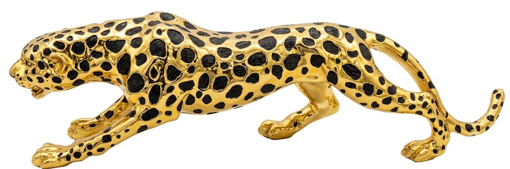 YS2504 ( Luxury Running Golden Leopard Polyresin Showpiece ) ( PcsCtn.1 ) - Image 2