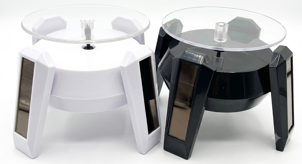 360° Rotating Display Stand with Mirror Panels - Image 2