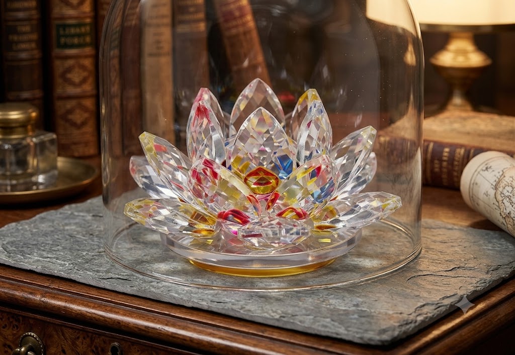 YS2539 ( Crystal Lotus Decorative Showpiece ) ( PcsCtn.48 )