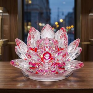 YS2540 ( Pink Crystal Lotus Decorative Showpiece ) ( PcsCTn.48 )