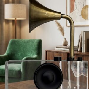 YS2602 ( Vintage Melody Glass Gramophone Showpiece ) ( PcsCtn.6 )