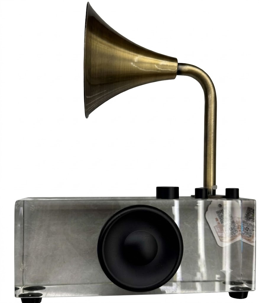 YS2602 ( Vintage Melody Glass Gramophone Showpiece ) ( PcsCtn.6 ) - Image 2