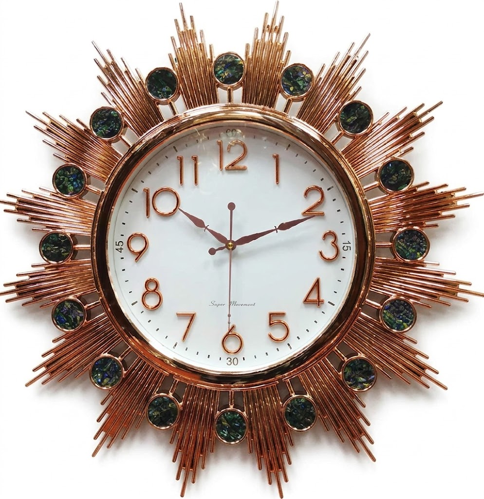 YS2640 ( Radiant Sunburst Crystal Wall Clock ) ( PcsCtn.8 ) - Image 2