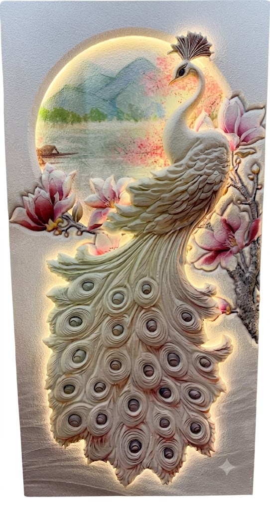 YS2652 ( Royal Peacock Bloom LED Wall Hanging ) ( PcsCTn.1 )
