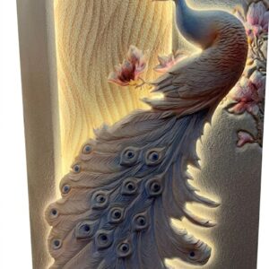 YS2653 ( Imperial Peacock Glow LED Wall Hanging ) ( PcsCtn.1 )