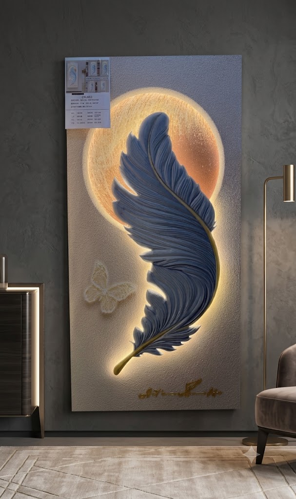 YS2656 ( Celestial Feather Glow LED Wall Hanging ) ( PcsCtn.1 )