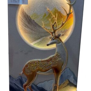 YS2658 ( Majestic Highland Stag LED Wall Hanging ) ( PcsCtn.1)