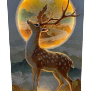 YS2659 ( Golden Horizon Stag LED Wall Hanging ) ( PcsCtn.1 )