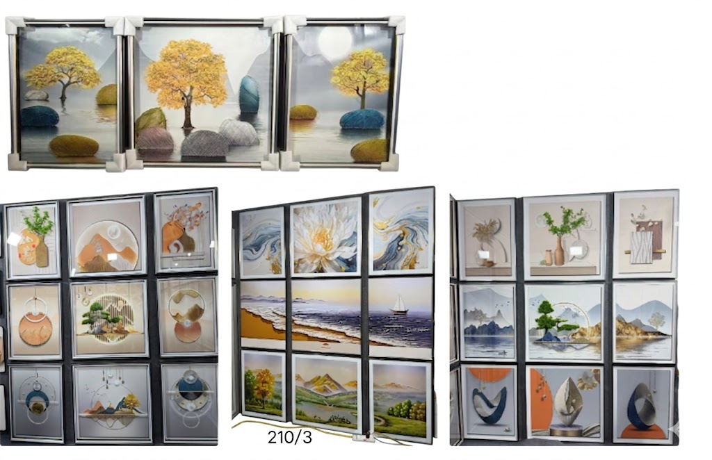 YS2660 ( Modern Multi-Panel Wall Art Frame Set – Contemporary Landscape & Abstract Decorative Hanging Collection ) ( PcsCtn. 3 )