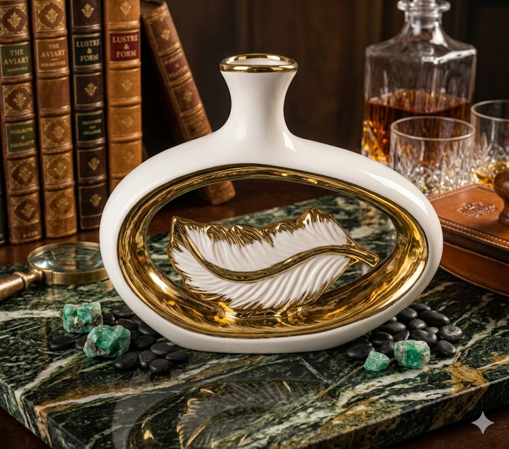 YS543 ( Golden Leaf Ceramic Decorative Vase ) ( PcsCtn.24 )