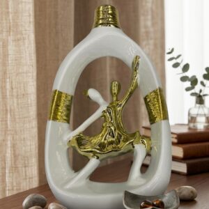 YS544 ( Golden Harmony Dancer Ceramic Art Vase ) ( PcsCtn.24 )