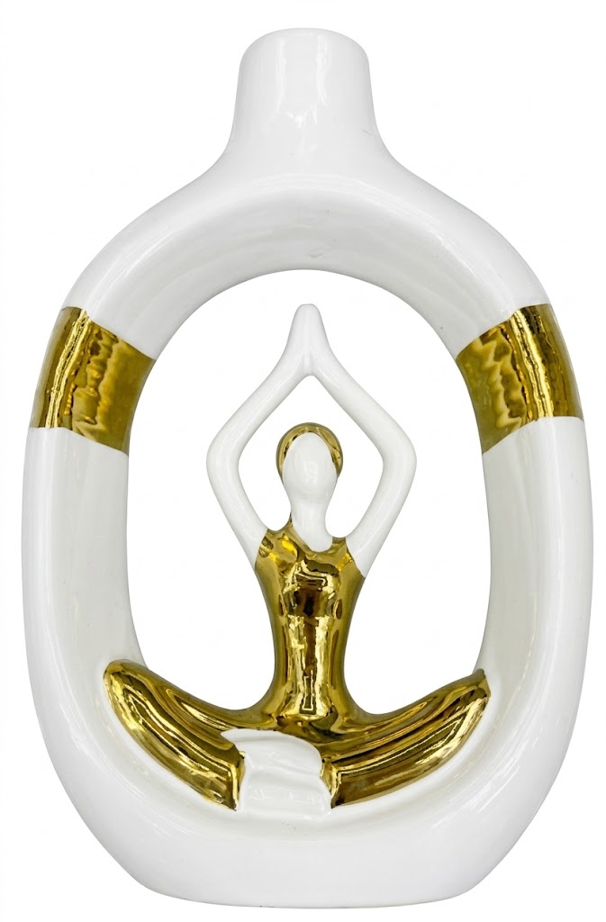 YS545 ( Zen Harmony Yoga Ceramic Showpiece ) ( PcsCtn.24 ) - Image 2