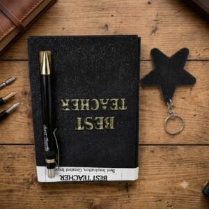 Diary SMALL ( Best Teacher Glitter Diary with Star Keychain & Premium Pen )168Pcs/Ctn